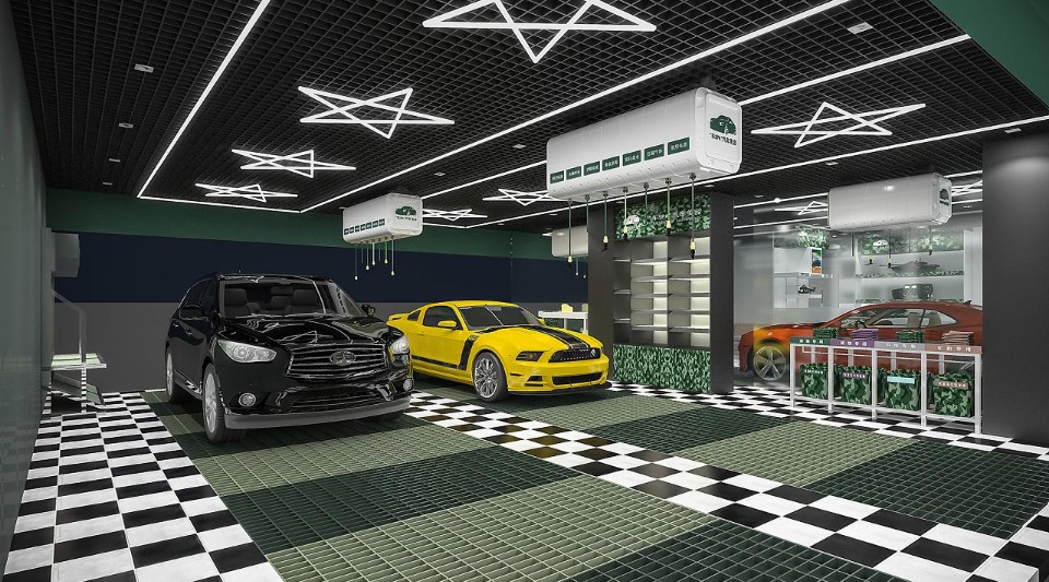 成都汽車美容店面設計