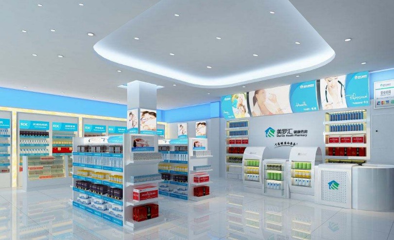 成都醫藥店面裝修設計