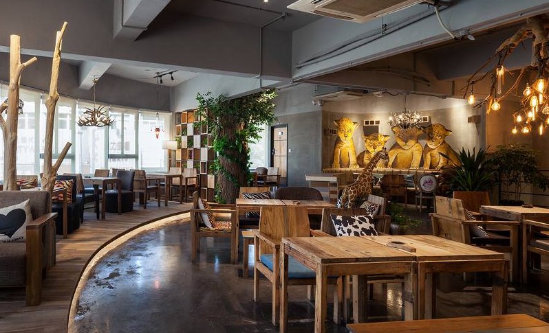 親子主題咖啡廳店面裝修設計