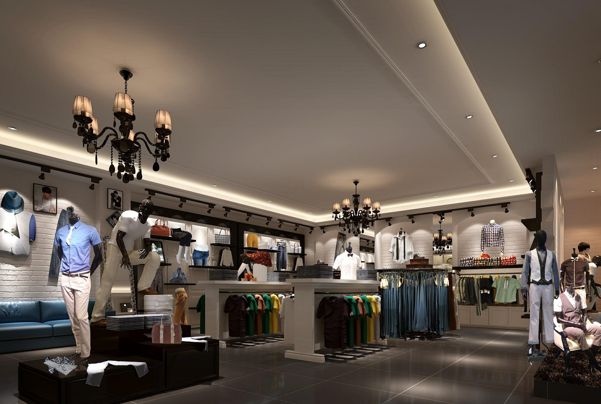 商場男裝店面設計